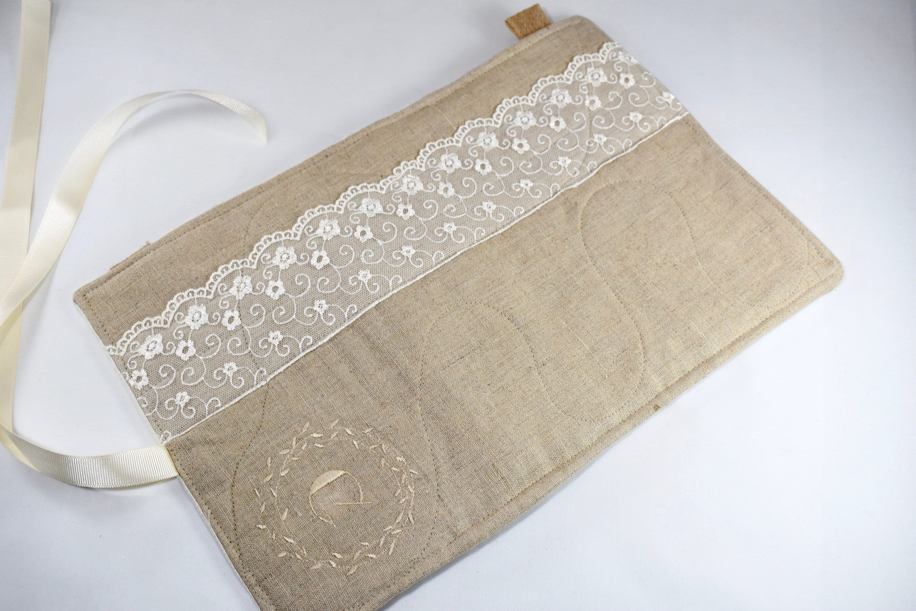 Jewelry Roll Lace Jewelry Roll Travel Jewelry Roll Necklace Etsy