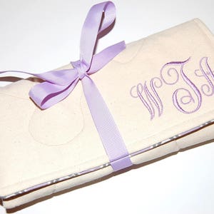 Travel Jewelry Roll, Jewelry Organizer, Travel Jewelry Pouch, Canvas Jewelry Bag, Jewelry Roll, Bridesmaid Gift, Gift for Her, Unique