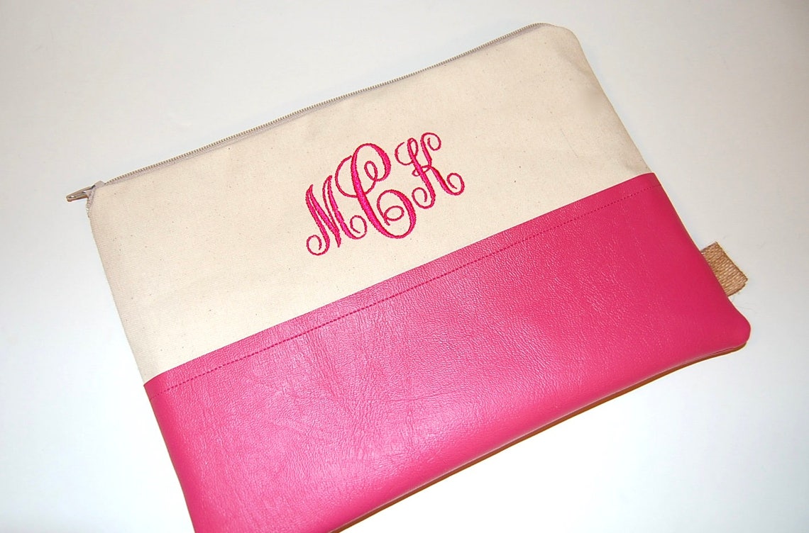 Personalized Bag Travel Jewelry Roll 2 pc Gift Set Etsy