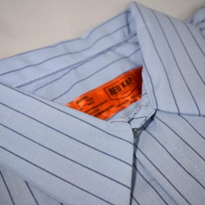 Camisa de trabajo personalizada para hombre, camisa de taller RedKap, camisa de mecánico retro, parche de nombre bordado, camisa de gasolinera, camisa de equipo de carreras, camisas de club imagen 8