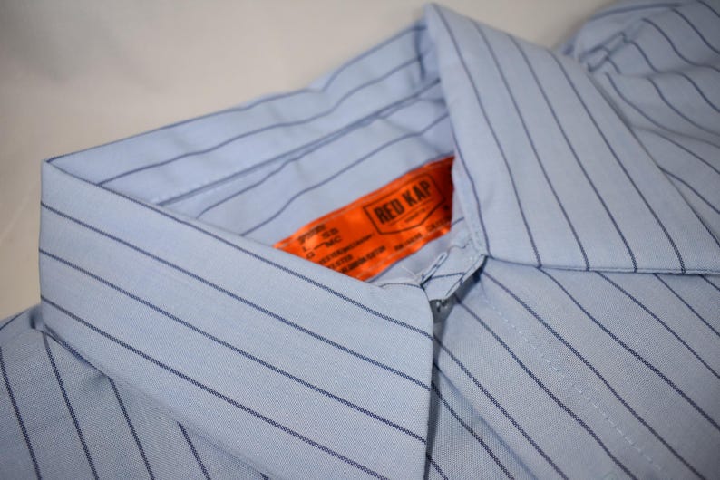 Camisa de trabajo personalizada para hombre, camisa de taller RedKap, camisa de mecánico retro, parche de nombre bordado, camisa de gasolinera, camisa de equipo de carreras, camisas de club imagen 8