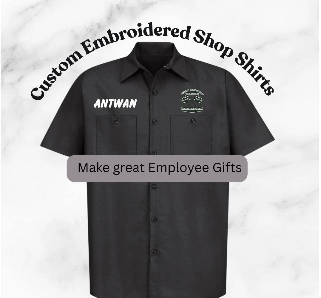 LAFAYETTE CUSTOM GARAGE RED KAP製　L Custom Embroidered Red Kap Mechanics Shirt: Personalized Work