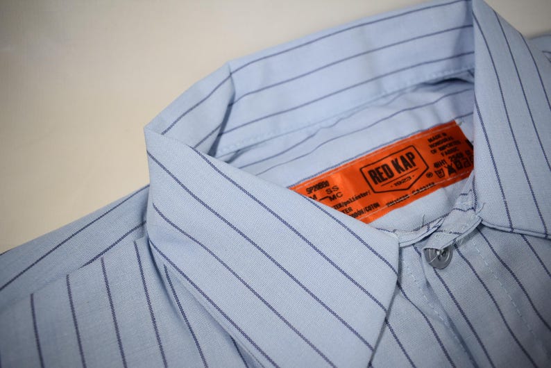 Camisa de trabajo personalizada para hombre, camisa de taller RedKap, camisa de mecánico retro, parche de nombre bordado, camisa de gasolinera, camisa de equipo de carreras, camisas de club imagen 6