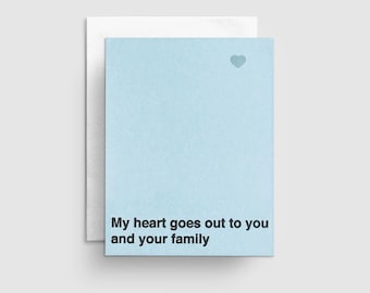 Minimal Sympathy Card for Loss of Baby, Loss of Son, Simple Bereavement Card, Loss of Child, Condolence Card, Loss of Spouse