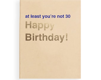 Funny Birthday Card, 29th Birthday Cards, Happy Birthday Card, 30th Birthday Card Funny, Rude Birthday Card, 28th Birthday Card, 31st Bday