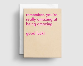 Friendship Card, Thinking of You Cards, Encouragement Cards, Good Luck Card, You Are Amazing, Just Because Card, Best Friend Cards