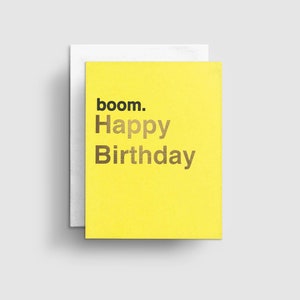 Boom alles Gute zum Geburtstagskarten, lustige Freund Geburtstagskarte, 21. Geburtstagskarte für ihn, 18. Geburtstagskarte, Geburtstagskarte für Mann