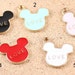 10 pcs of antique gold mickey mouse love charm pendants25x22mm