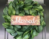 Magnolia Wreath -Farmhouse Wreath -Wreath - Everyday Wreath - Wreaths -Summer Wreath -Fall Wreath -Winter Wreath -Housewarming Gift