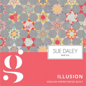 Illusion English Paper Piecing Quilt kit by Gabrielle Neil for Sue Daley and Co.