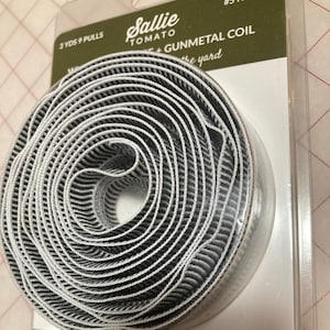Stripe Zippers by the Yard by Sallie Tomato - Black/White with Gunmetal Pulls