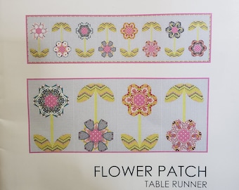 The Flower Patch Table Runner English Paper Piecing Sewing Kit by Sue Daley Designs EPP