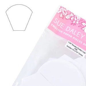 Chubby Dresden English Paper Piecing Papers (100ct) with Template Option by Sue Daley Designs EPP