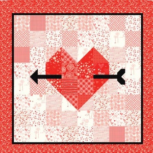 From The Heart Quilt Kit using fabric by Sandy Gervais for Riley Blake Designs