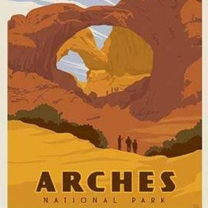 National Parks Poster Panel - Arches by Riley Blake Designs P8786 Arches National Park