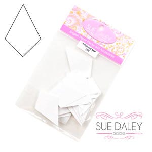 4 Point Star English Paper Piecing Papers (100) with Template Option by Sue Daley Designs for Patchwork with Busyfingers