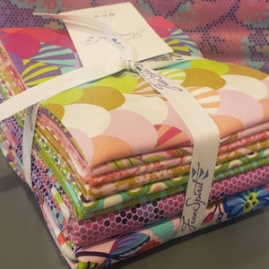 Parisville Deja Vu 8 pc Fabric Bundle by Tula Pink for Free Spirit Fabrics