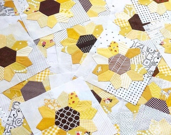 Playing with Papers kit #43 English Paper Piecing Kit by Sue Daley - Patchwork with Busyfingers