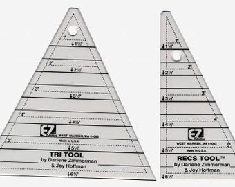 Tri-Recs Triangle Ruler set by Darleen Zimmerman and Joy Hoffman for EZ International