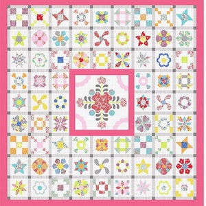 Raspberry Tea Quilt Pattern Raspberry Tea Applique & English Paper Piecing Quilt Kit by Sue Daley ...