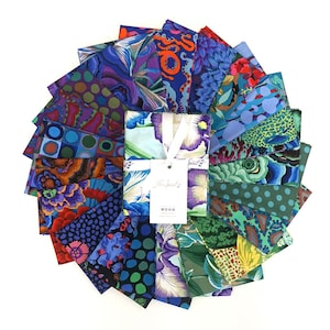 Kaffe Fassett Collective August 2020 Fat Quarter Bundle (21 pc) in Cold colorway