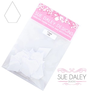 Jewel English Paper Piecing Papers (100pc) with Template Option  by Sue Daley Designs EPP