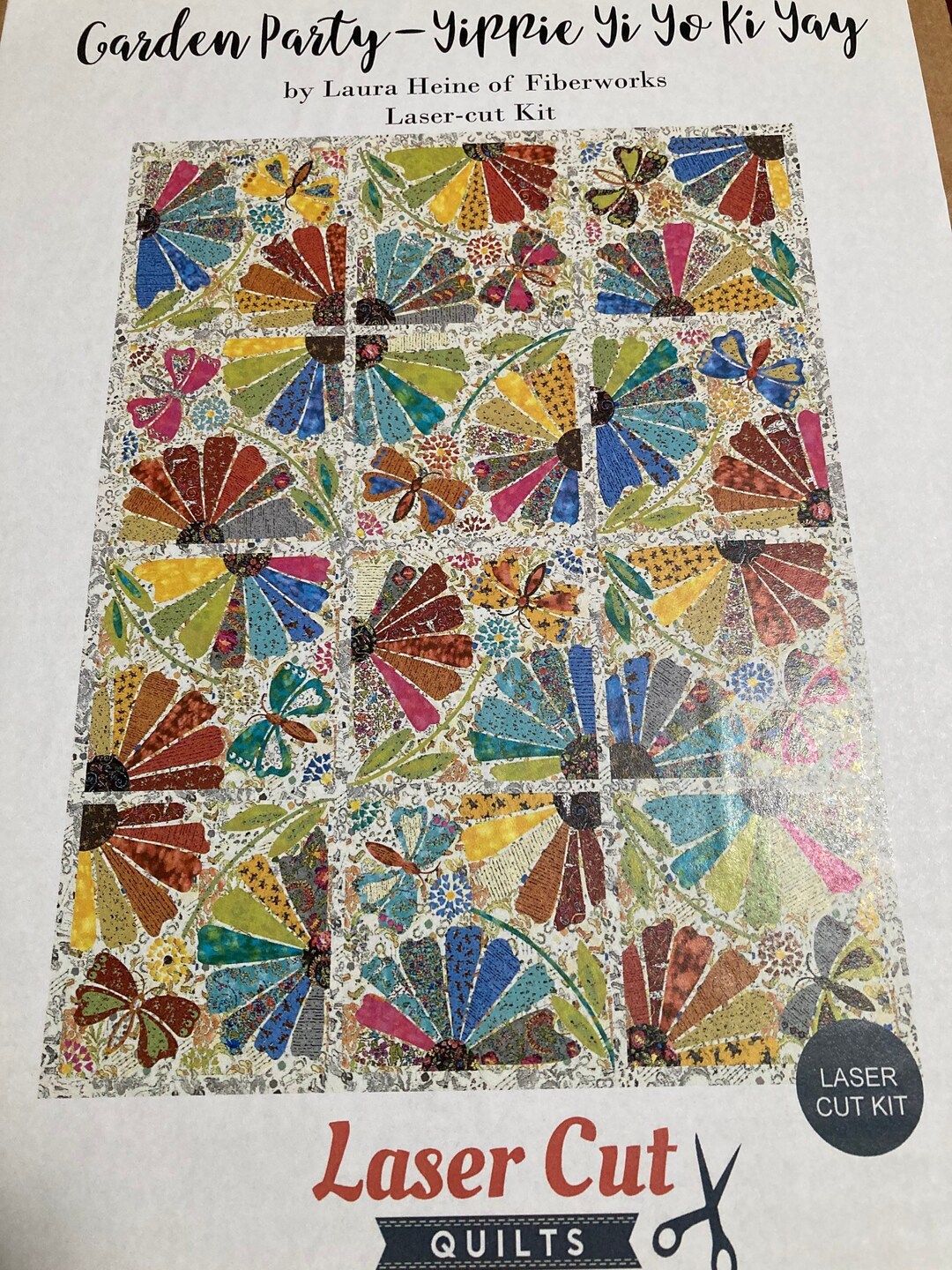 Garden Party Laser Cut Quilt Kit by Laser Cut Quilts and Laura Etsy