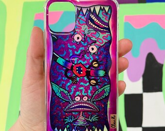 Case Trippy Monsters - mix holográfico