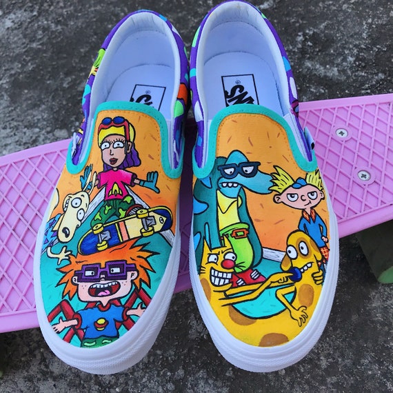 Harry Potter Hogwarts benutzerdefinierte gemalt Slip On Vans Harry Potter Hogwarts benutzerdefinierte gemalt Slip On Vans