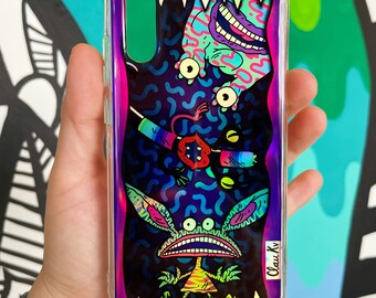 Case Trippy Monsters - holográfico liso