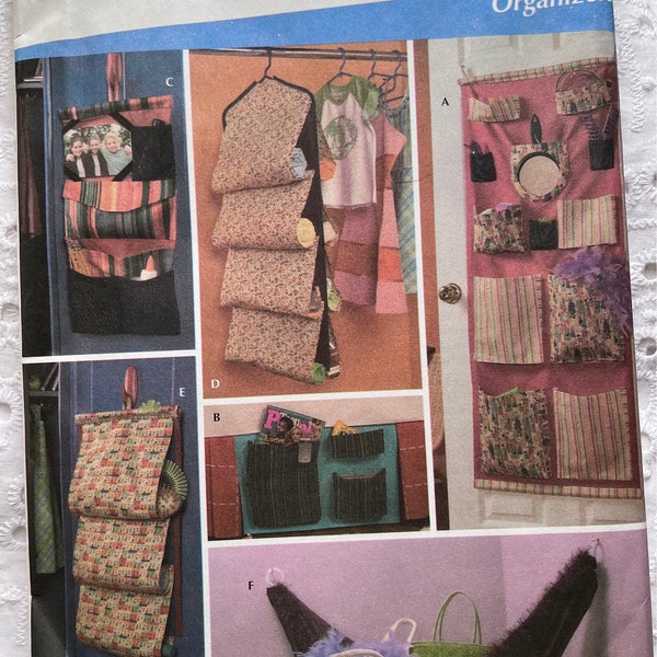 Organizers Incl Locker, Door, Bed Caddy and Hammock Simplicity Home Decorating Sewing Pattern 4529 Andrea Schewe Design