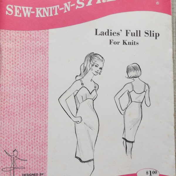 Full Slip Pattern Etsy