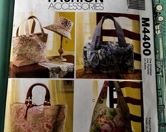 Laura Ashley Design Bags, Accessories and Hats Uncut/FF Vintage McCall's Sewing Pattern M4400 Fashion Accessories