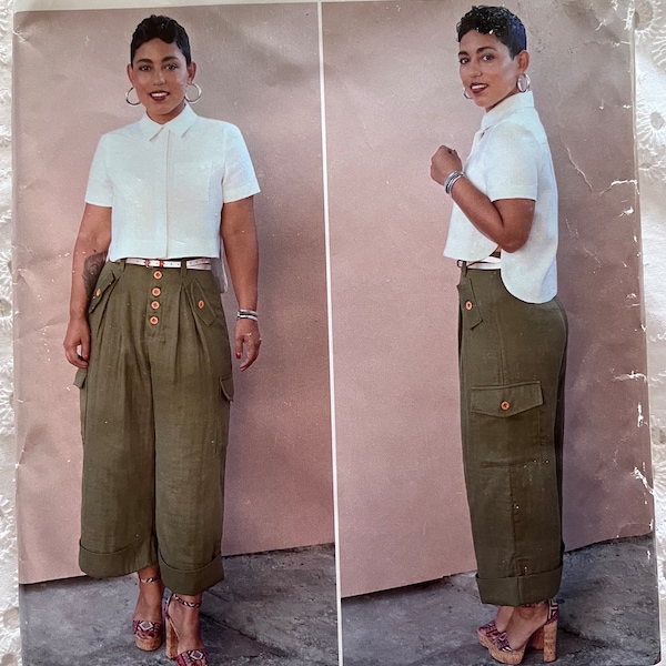 Mimi G Style Shirt and Wide Leg Pants in Sizes 16-24 Complete Uncut/FF Simplciity Sewing Pattern R10142