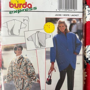 Jacket with Shoulder Pads Sizes 10 to 20 Complete Uncut/FF burda Express Sewing Pattern 4419
