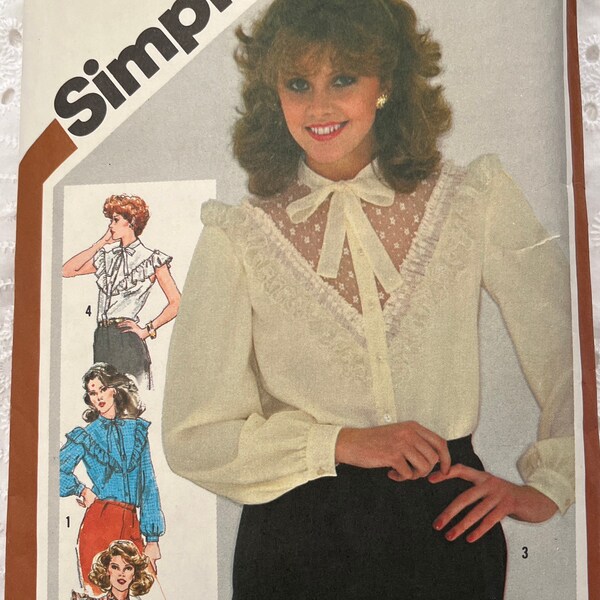 Simplicity Pattern 5303 80s Blouse Pattern - Etsy