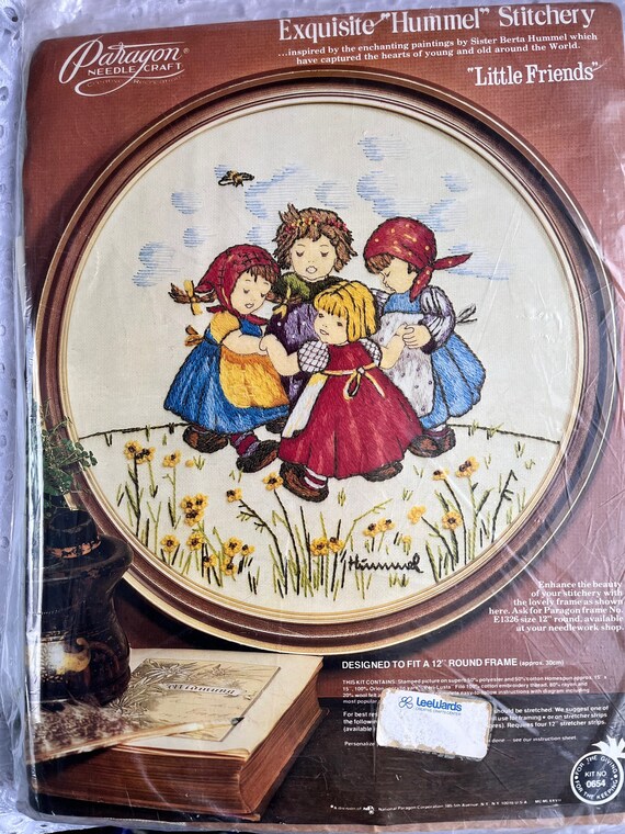 Vintage 70s Paragon Needlecraft Stitchery Kit Number 0654 Little