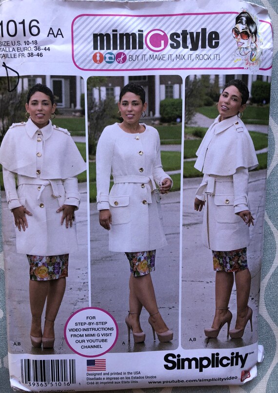 Size 10-12-14-16-18 Simplicity Pattern 8426 AA Misses /& Plus Size Jumpsuit by Mimi G