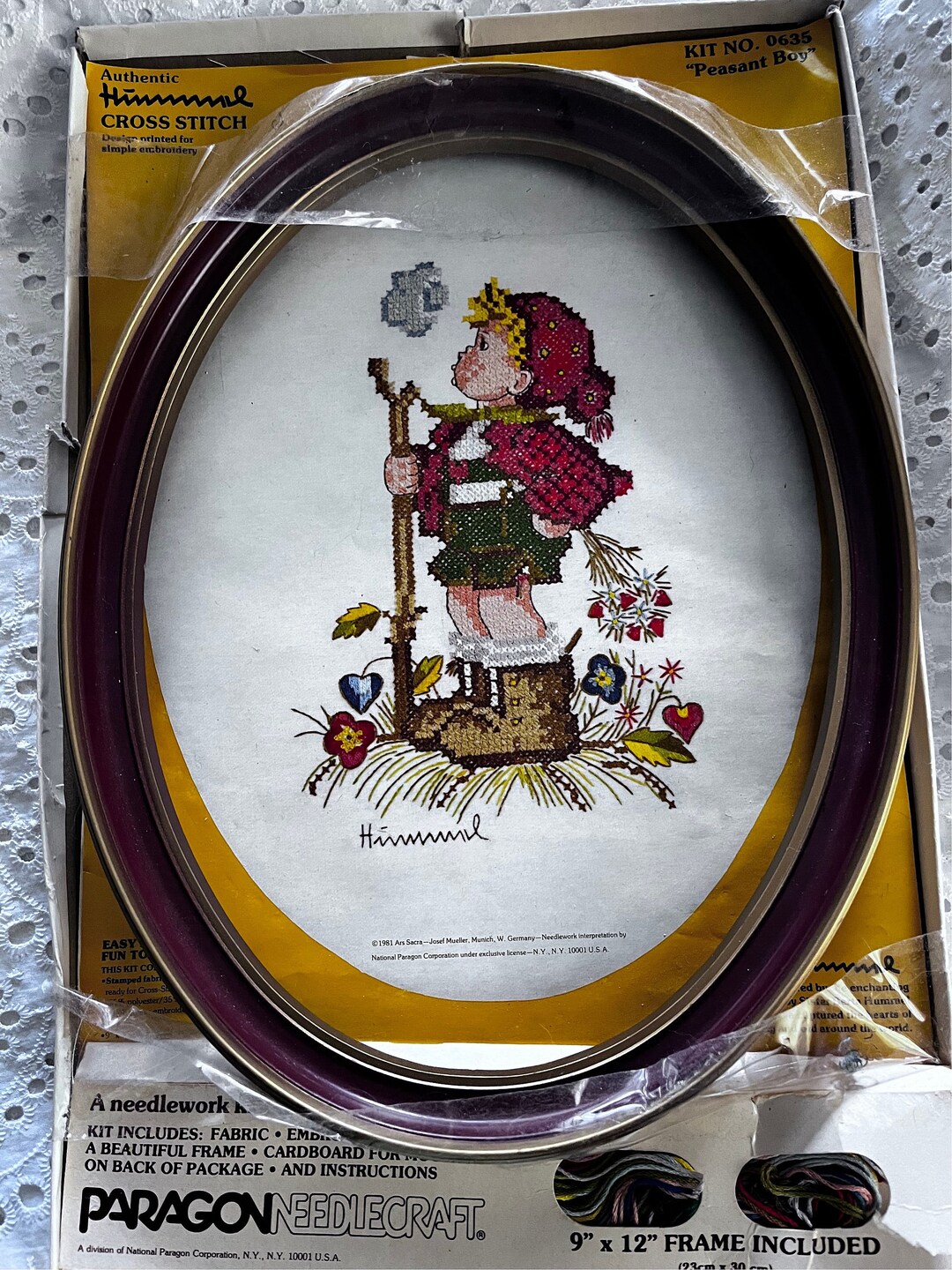 Kit De Broderie Paragon Needlecraft 0603 - Courtepointes Veres - 16x20, 1981