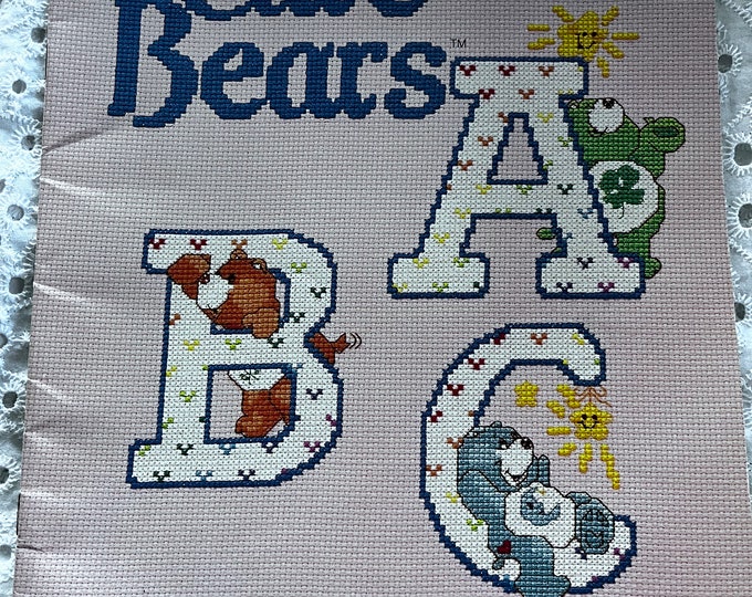 Vintage 80s Care Bears ABC Cross Stitch Instructions Only Number 5109 ...