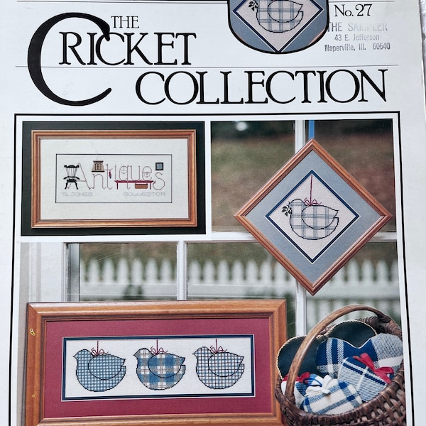 Cricket Collection Cross Stitch Etsy