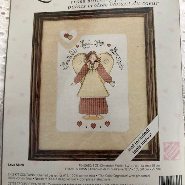 JCA Cross Stitch Kit Love Much Linda Spivey Design Number 08303 Never Opened