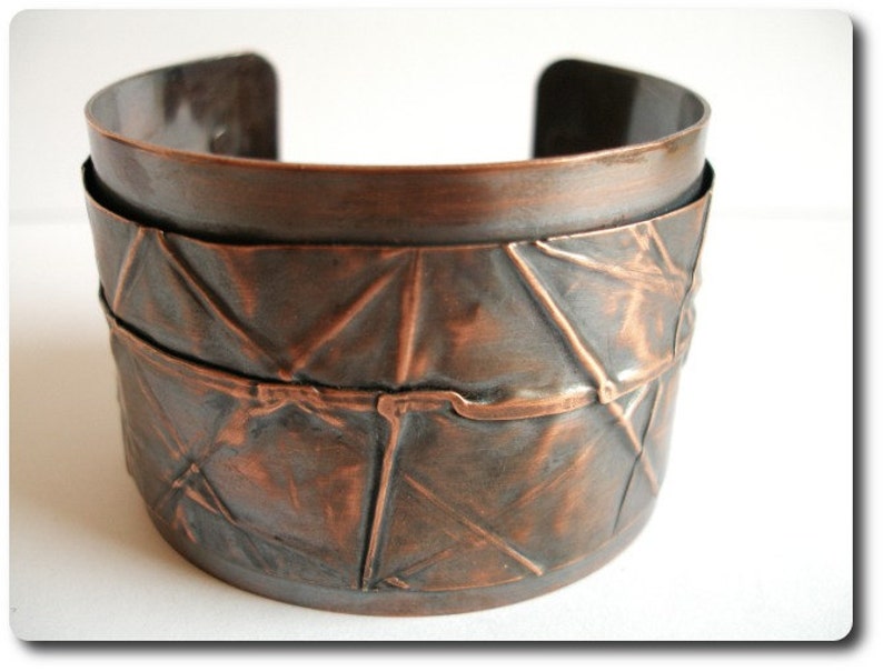 Copper Foldform Cuff Bracelet image 1