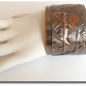 Copper Foldform Cuff Bracelet image 4