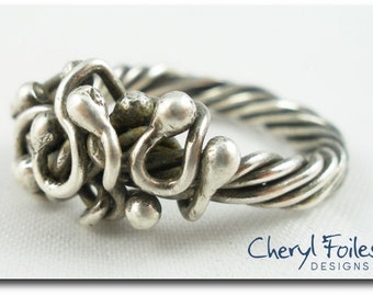 Sterling Silver Free Form Ring