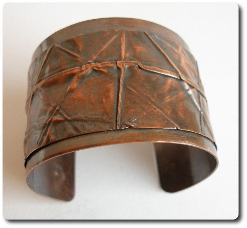 Copper Foldform Cuff Bracelet image 2