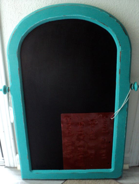Unique Chalkboard Message Center Coffee Bar Menu Restaurant From Vintage Oak Mirror Frame