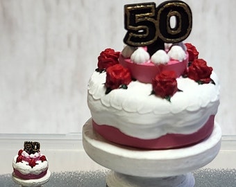 NAME 50th Anniversary Birthday Cake