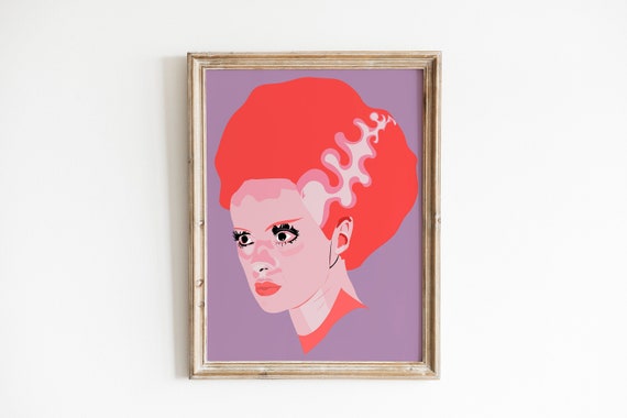 Bride of Frankenstein Poster // Frankenstein Art // Classic - Etsy