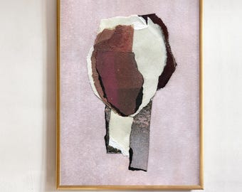 Lilac Mauve Abstract Painting Print, Modern Home Decor